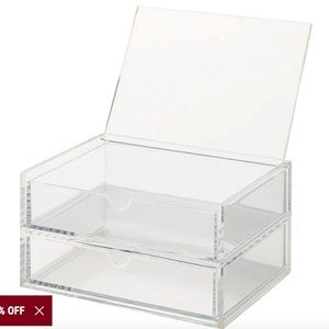 Muji- Acrylic 2 Storage Drawers with Lid (Inserts not included)